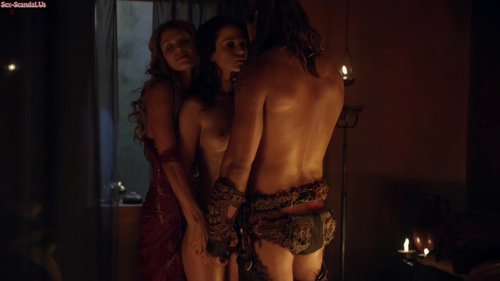 Gwendoline Taylor, Anna Hutchison, Ellen Hollman, Lucy Lawless sex scenes in “Spartacus”